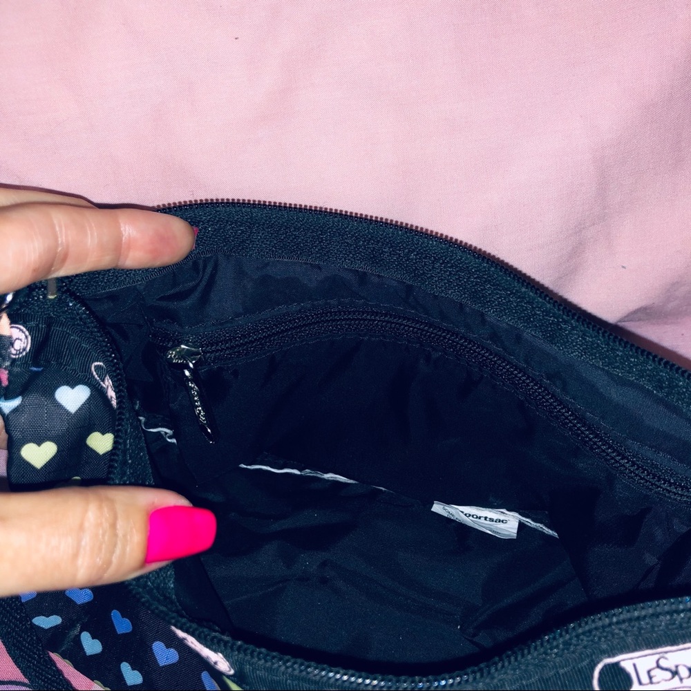 Lesportsac Tiny Heart Rainbow Pattern Purseurse S… - image 5